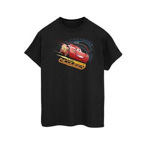 Cars Mens Lightning McQueen Cotton T-Shirt / Black